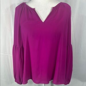 Lilly Pulitzer Pink Long Sleeve Relaxed Blouse